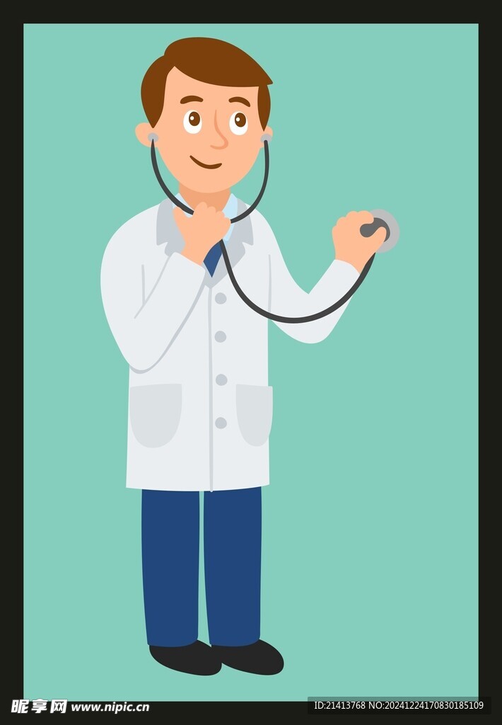 手绘医疗人物