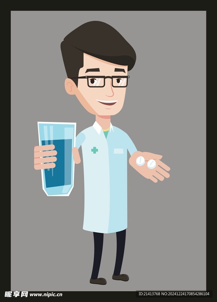 手绘医疗人物