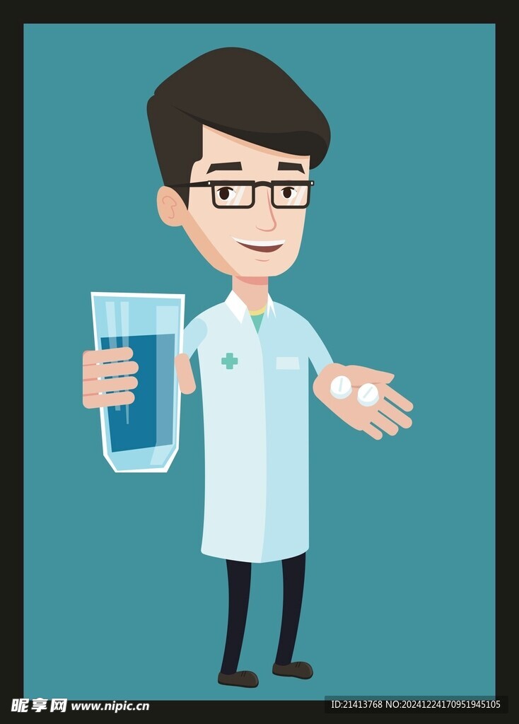 手绘医疗人物