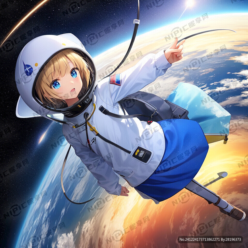 宇宙探索 可爱风 动物 太空服