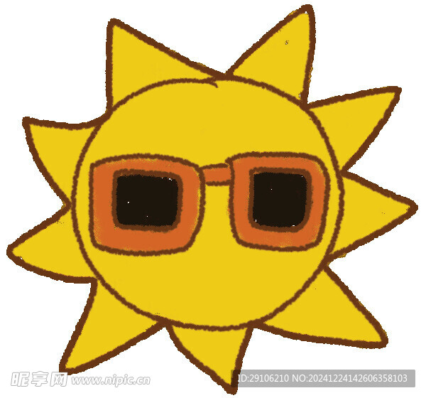 卡通太阳