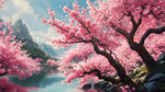 梅花树风景图