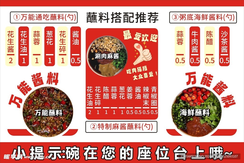 蘸料搭配推荐