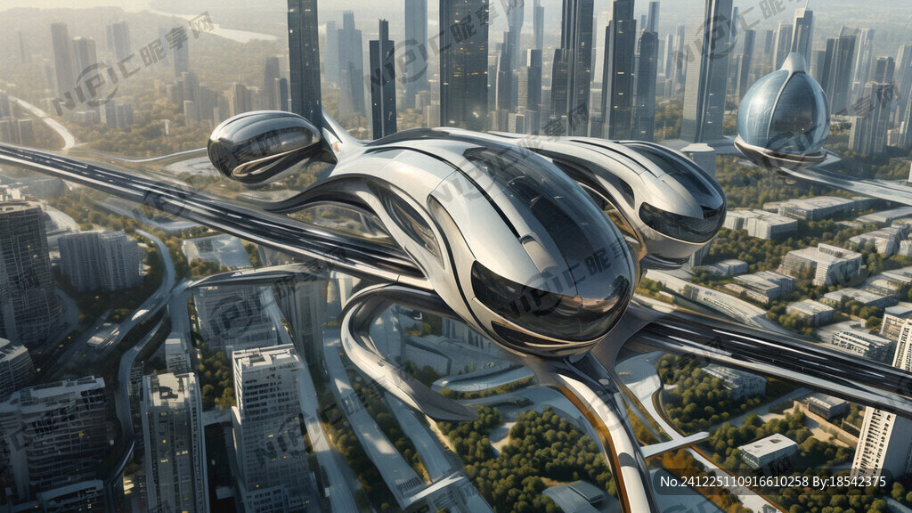 未来风格空中交通系统