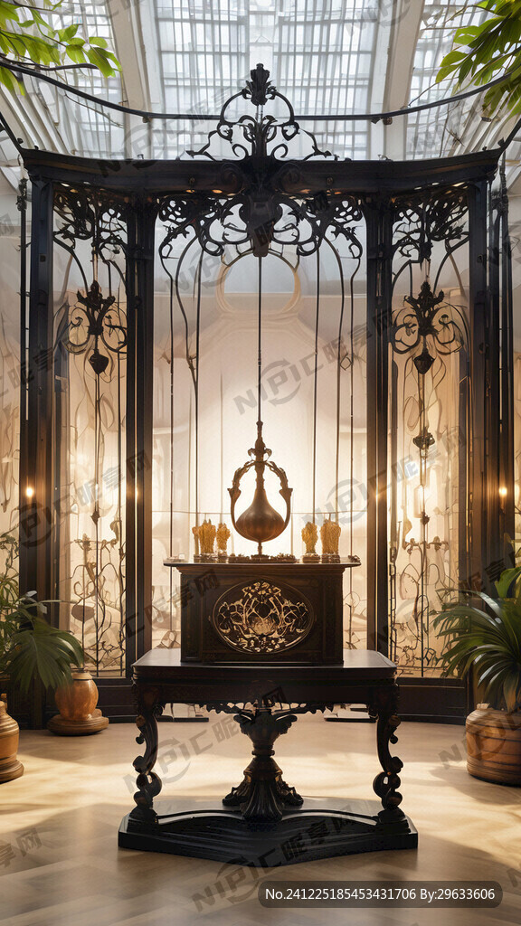 爱马仕风格背景展架