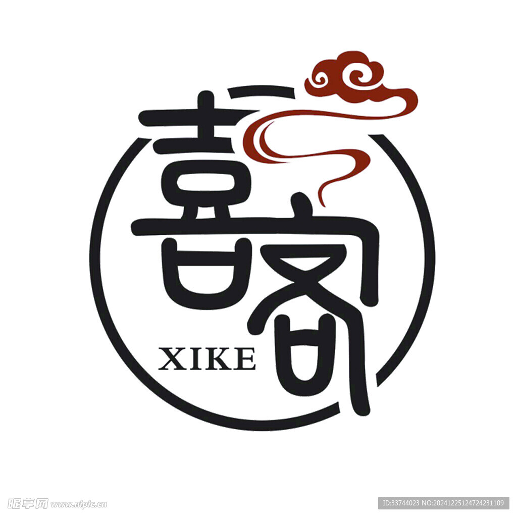 喜客标志设计