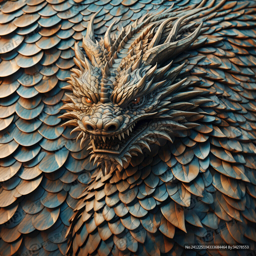 龙身上的鳞片纹路