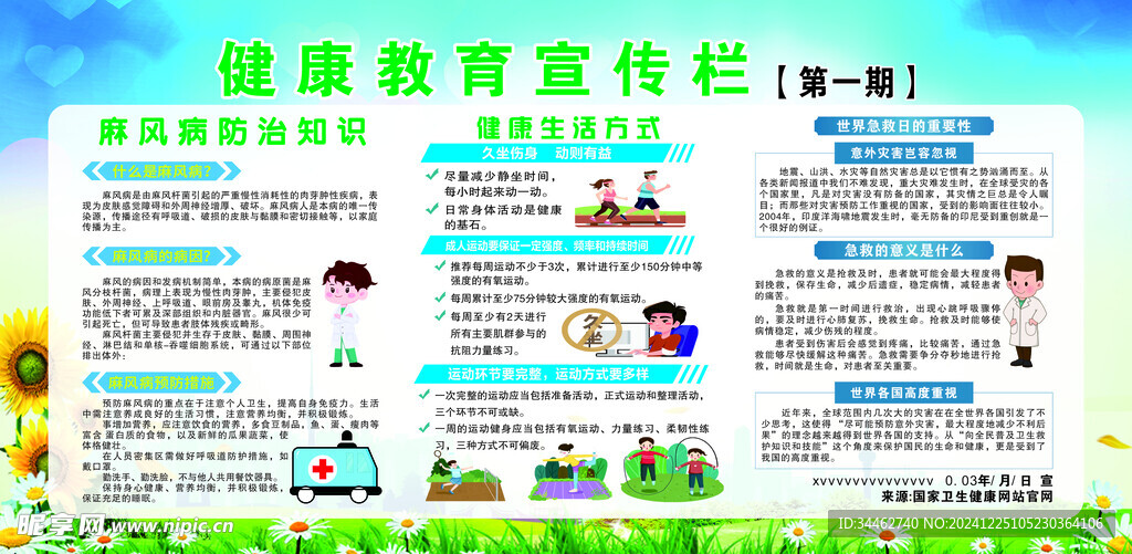 健康教育宣传栏