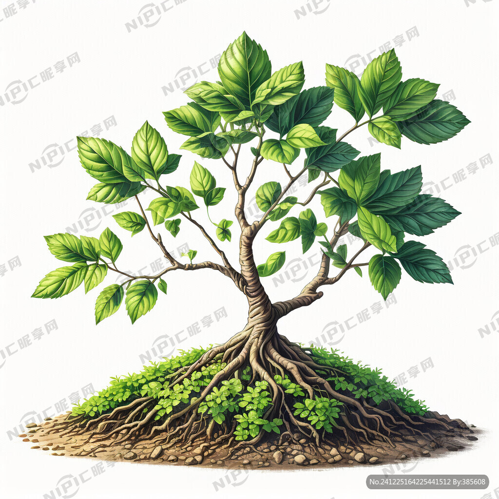 1颗幼苗 上面是绿油油的叶子