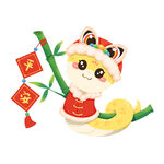 卡通蛇年
