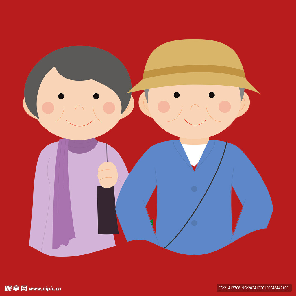 手绘情侣恋人