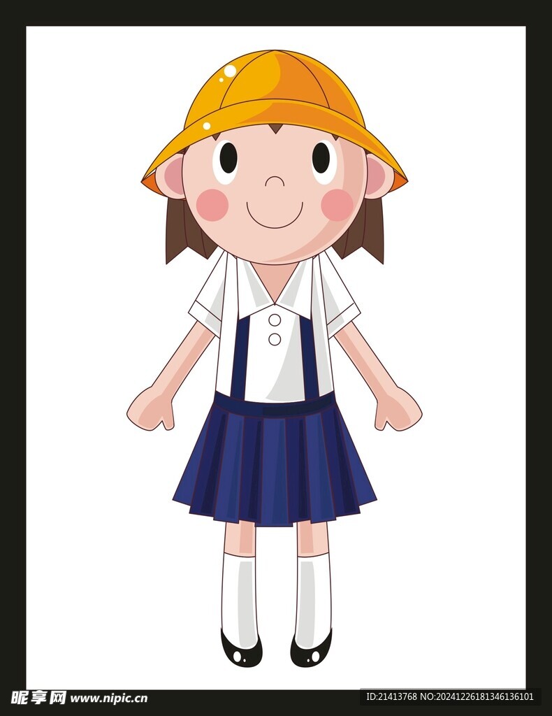 手绘卡通学生