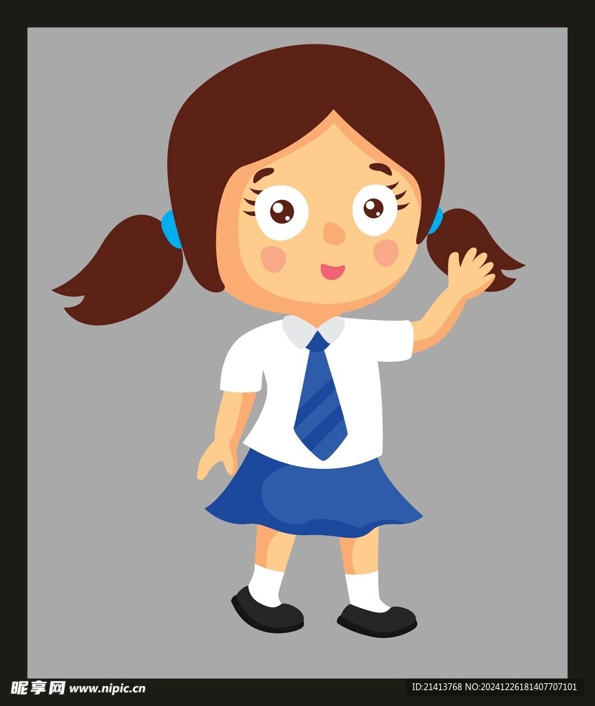 手绘卡通学生