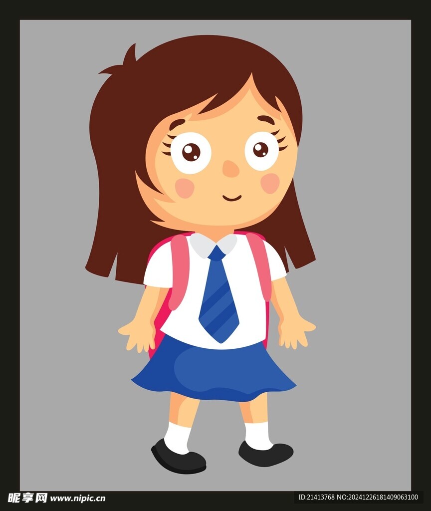 手绘卡通学生