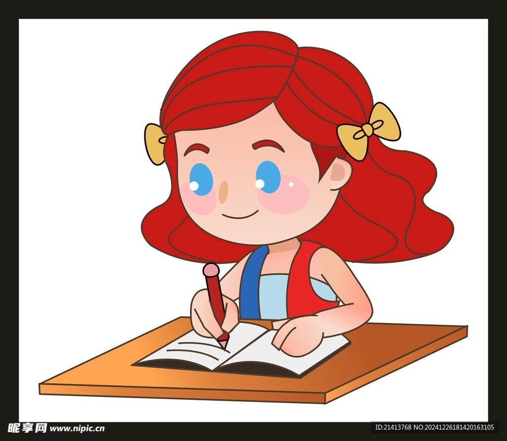 手绘卡通学生