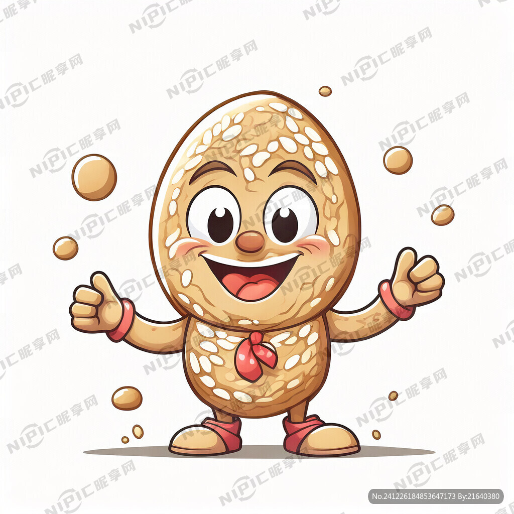 大米粒卡通形象 可爱 生动