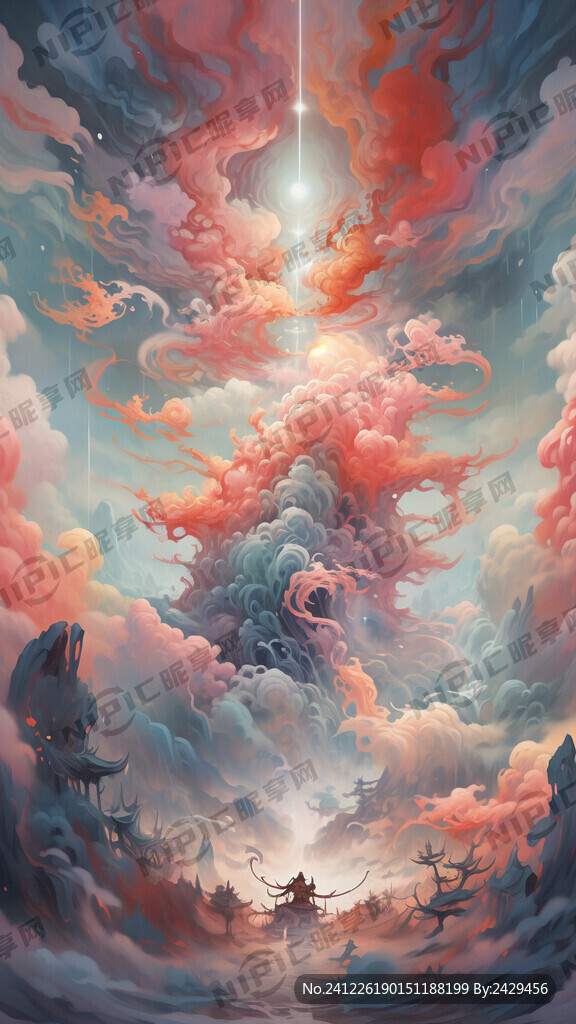 开天辟地   旋转云 天 地