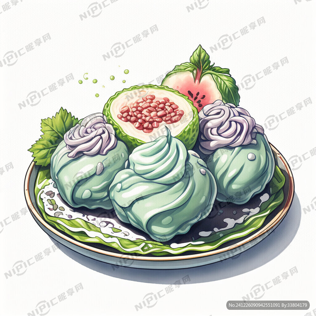 青团 芋泥口味 芋泥馅料