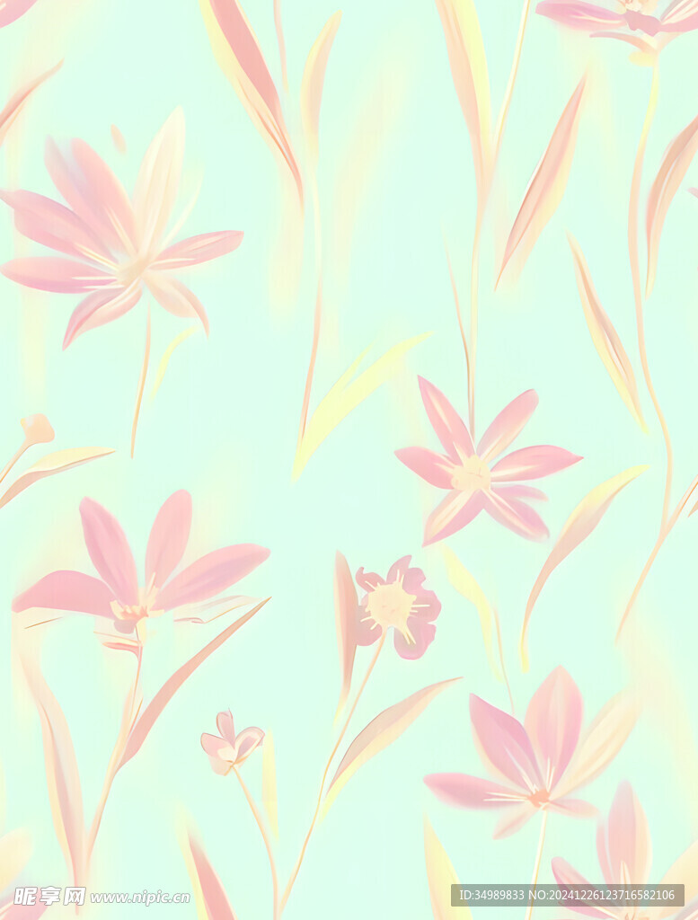 大牌 碎花 小清新 数码 印花