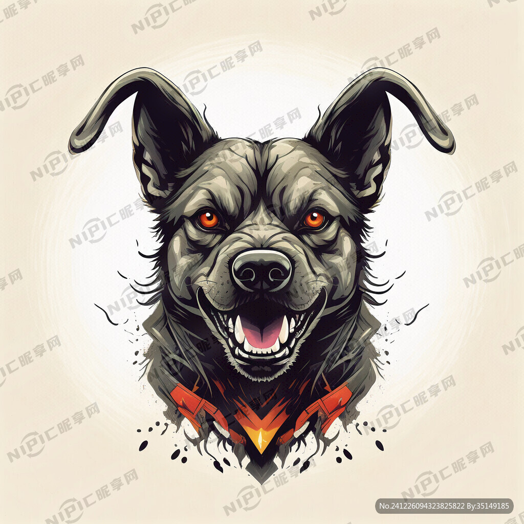 地狱犬 矢量图