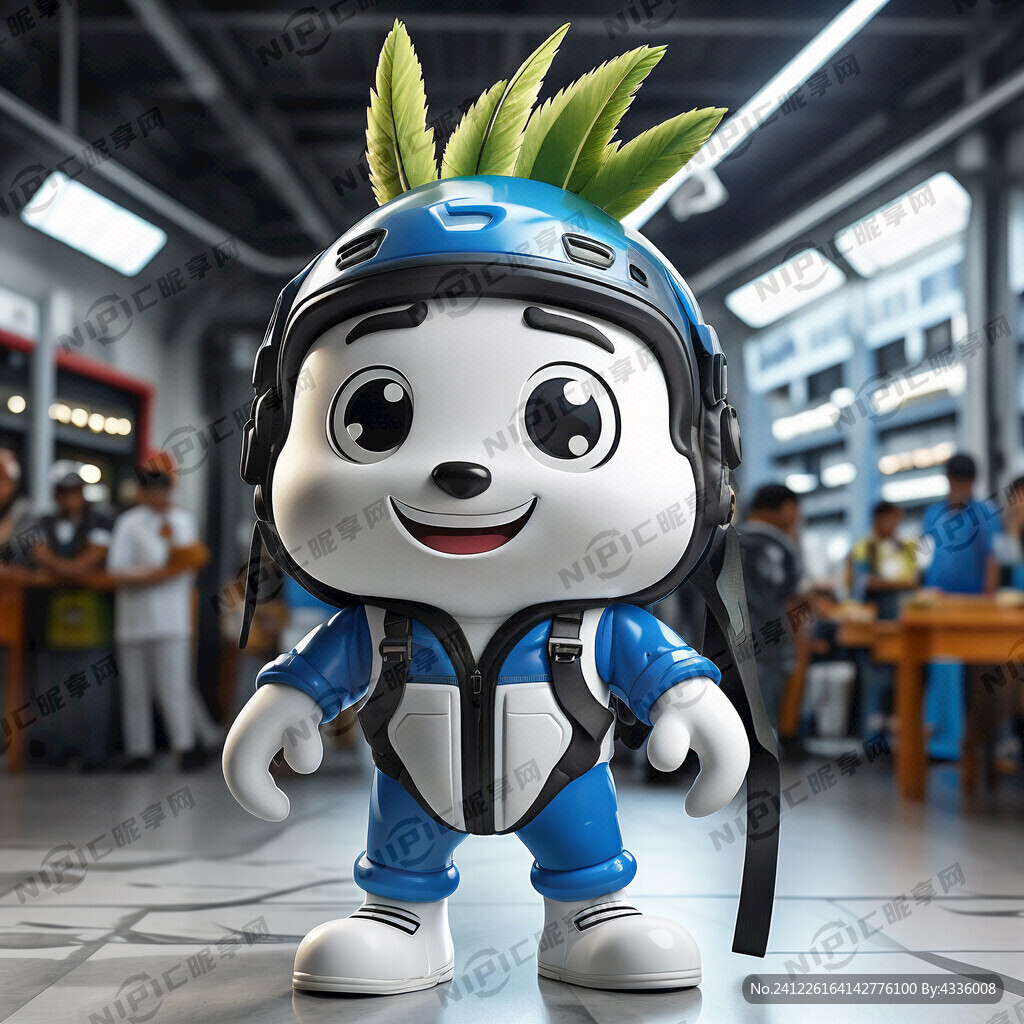 吉祥物 名字叫苏苏 蓝白色为主