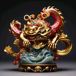小金貔貅，招财，黄金，摆件，元宝，金币