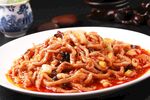饭店特色五香肉丝高清图片