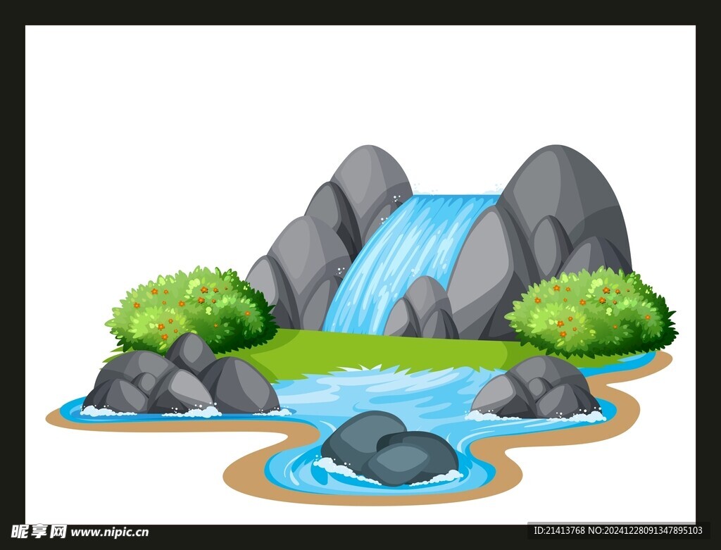 手绘自然风景