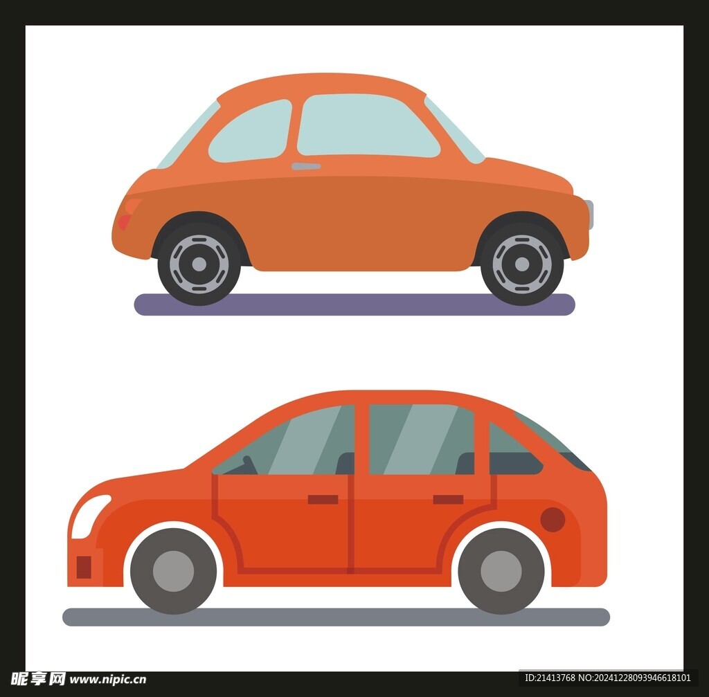 手绘动画汽车
