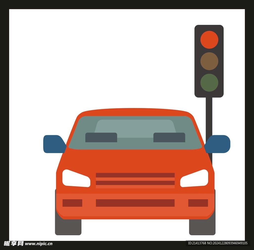 手绘动画汽车
