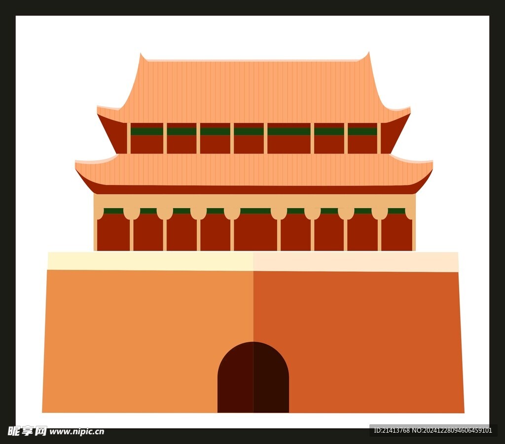手绘古典建筑