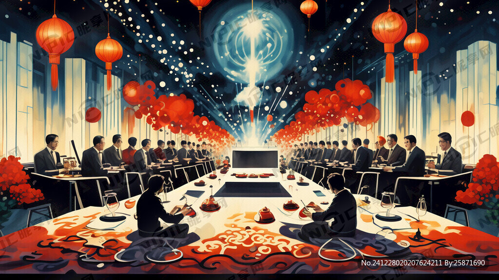 设计师年会会议晚宴背景