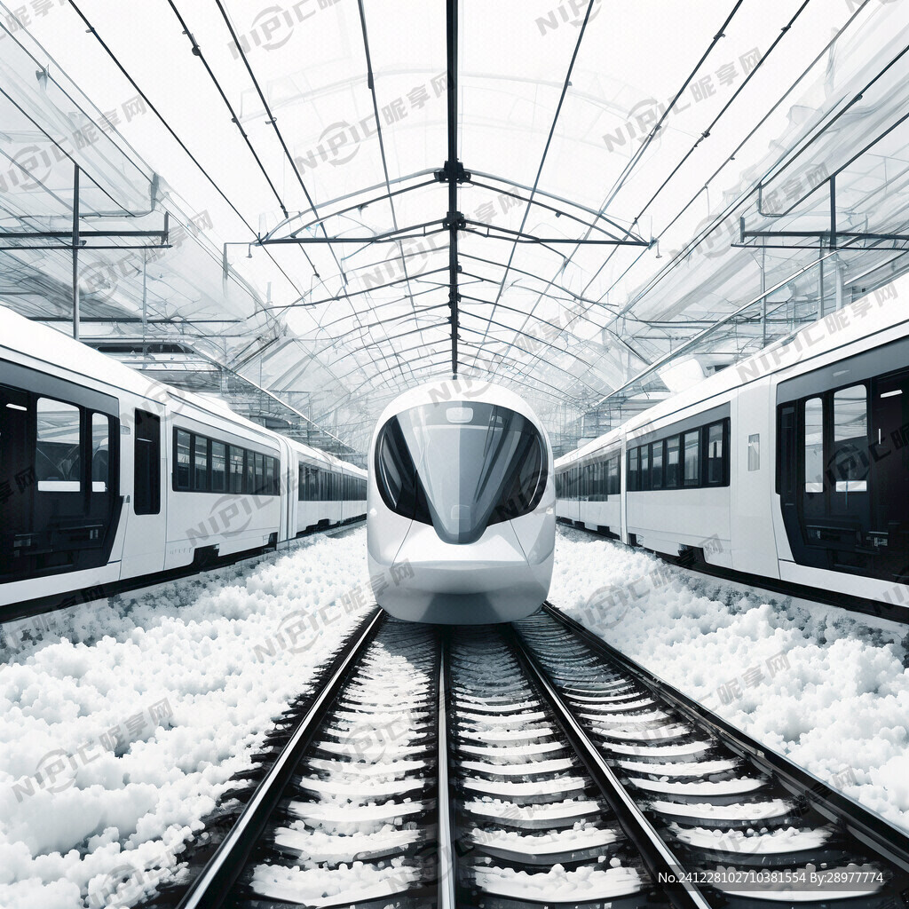 铁路 高铁 公交3D立体 简约