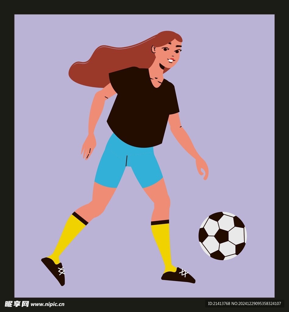 踢足球人物