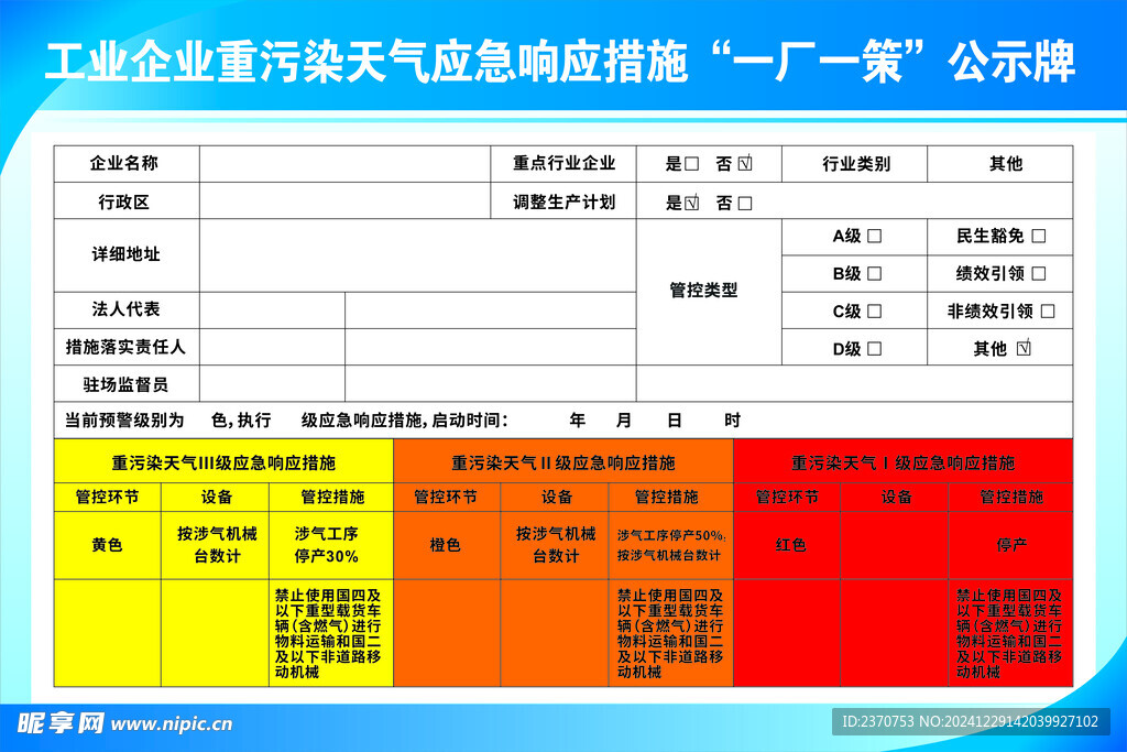 一厂一策