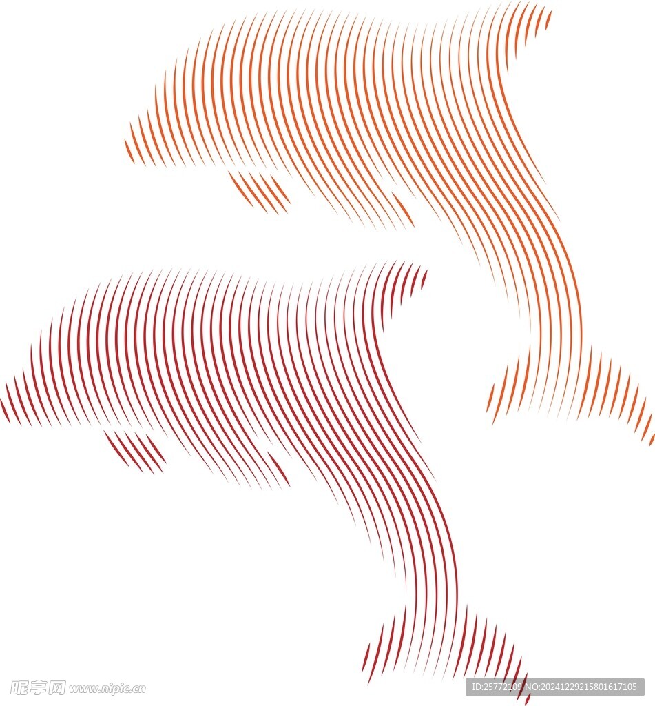 线条海豚