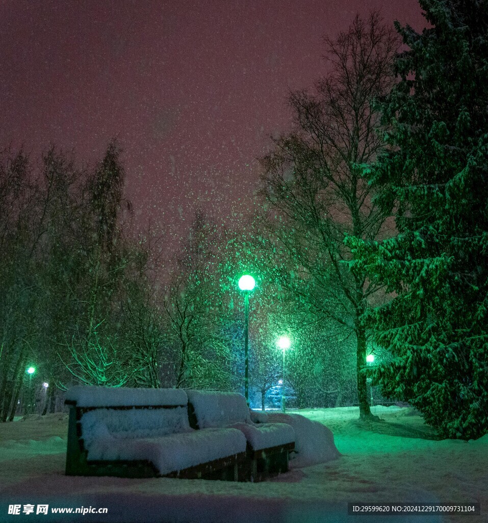  雪景  