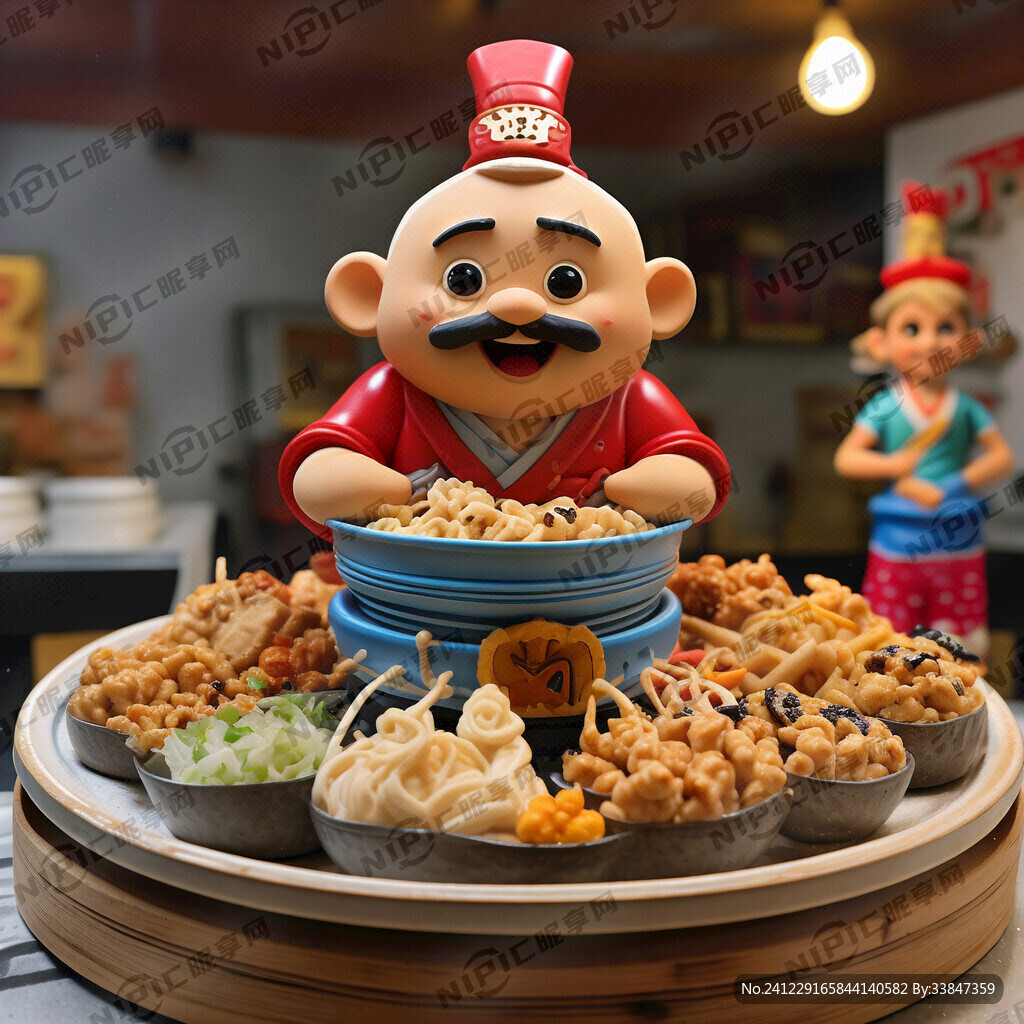 沙县小吃 公仔形象