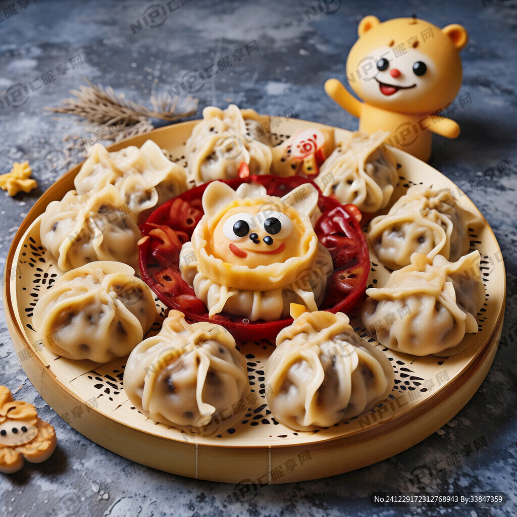蒸饺 卡通公仔
