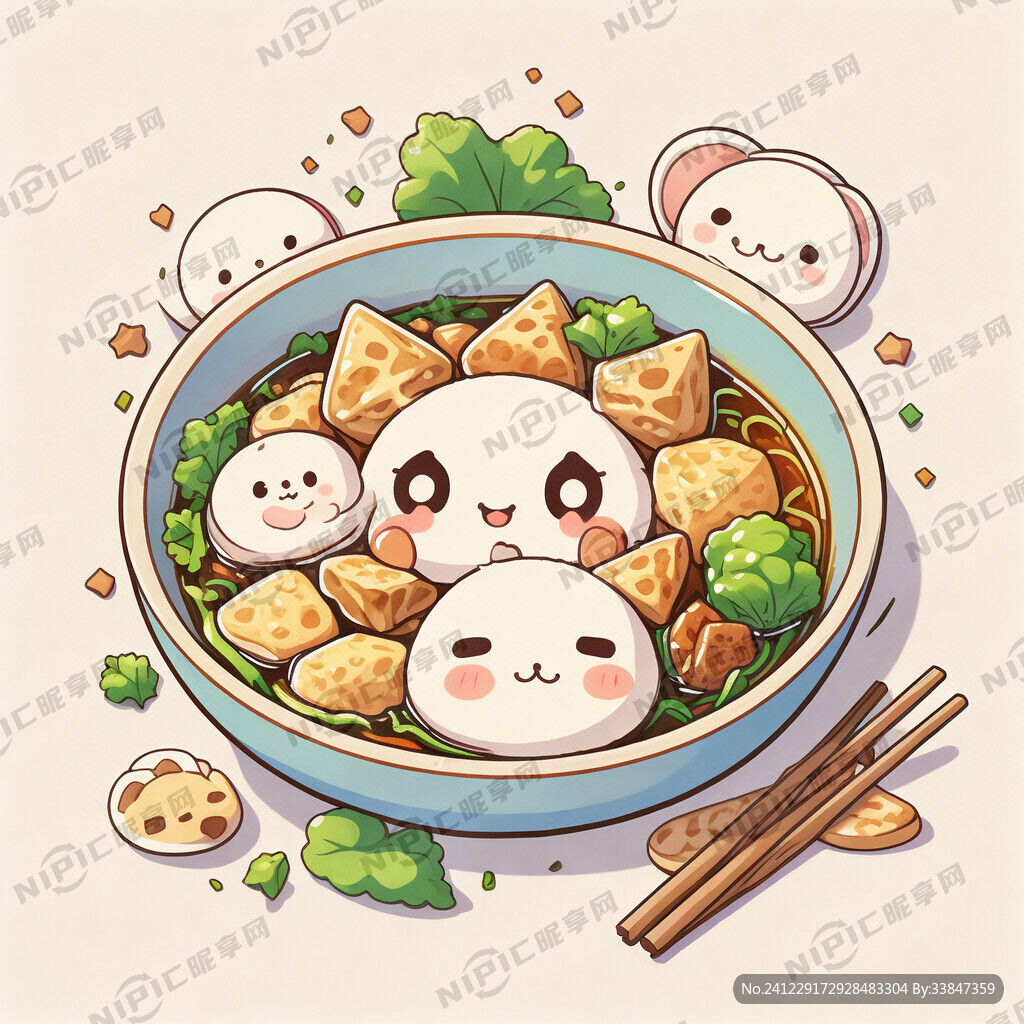 沙县小食 元气可爱 二次元漫画