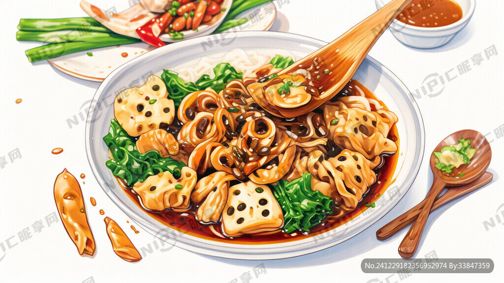 舌尖上的沙县小食 卡通