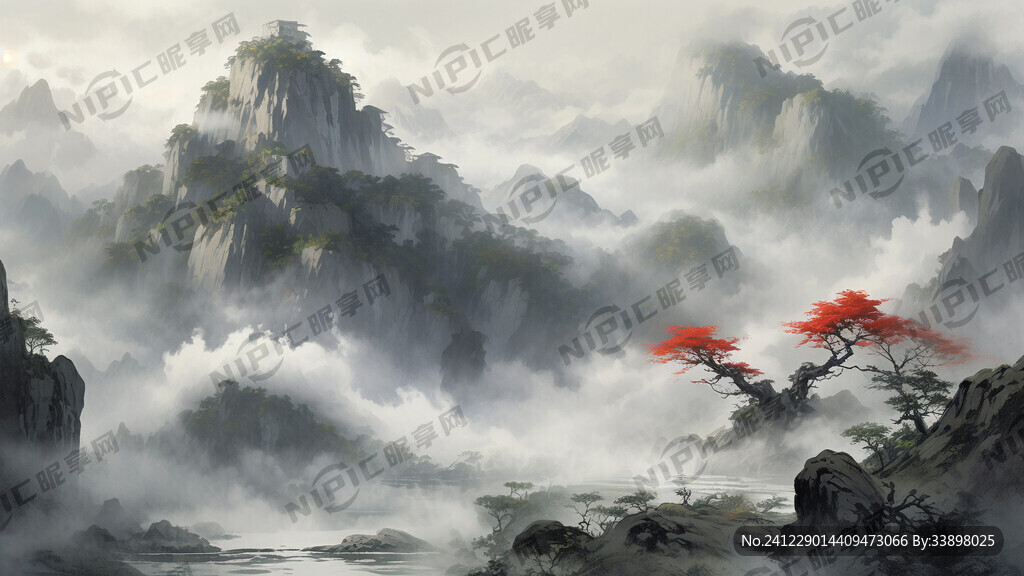 山海经中场景  昆仑仙境