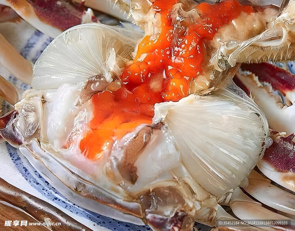 清蒸红膏蟹