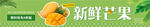 简约 芒果海报 banner 