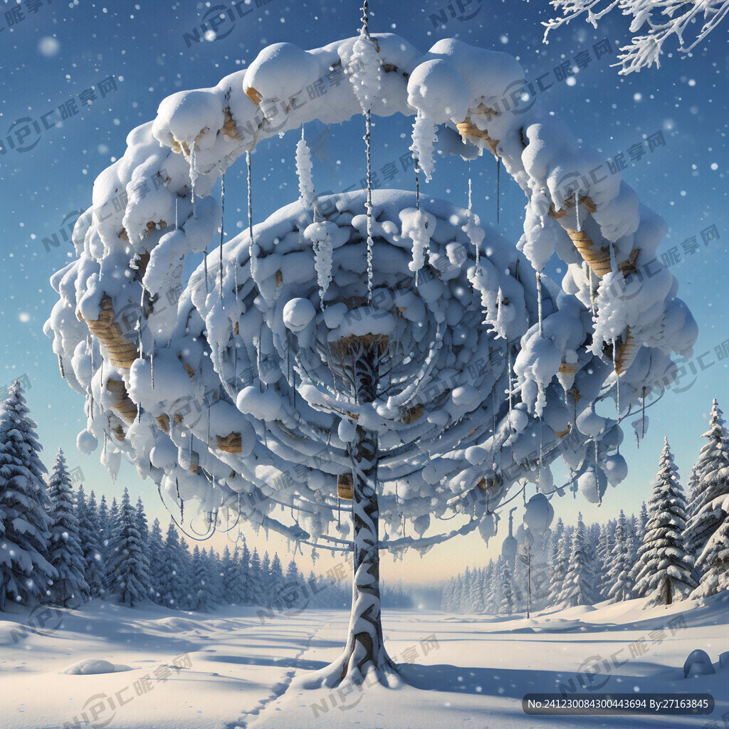 雪圈  树挂