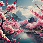 梅花风景图