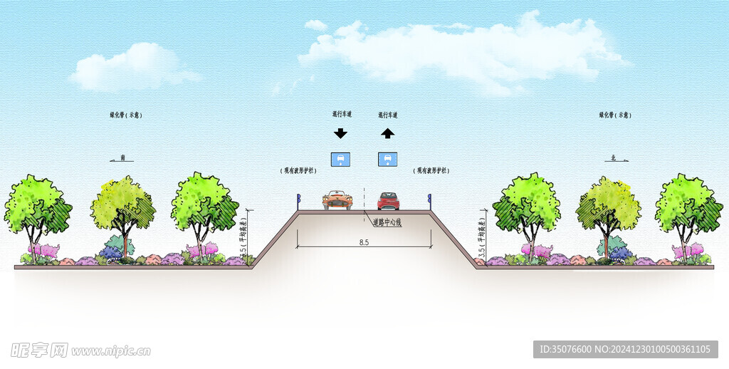 道路断面图