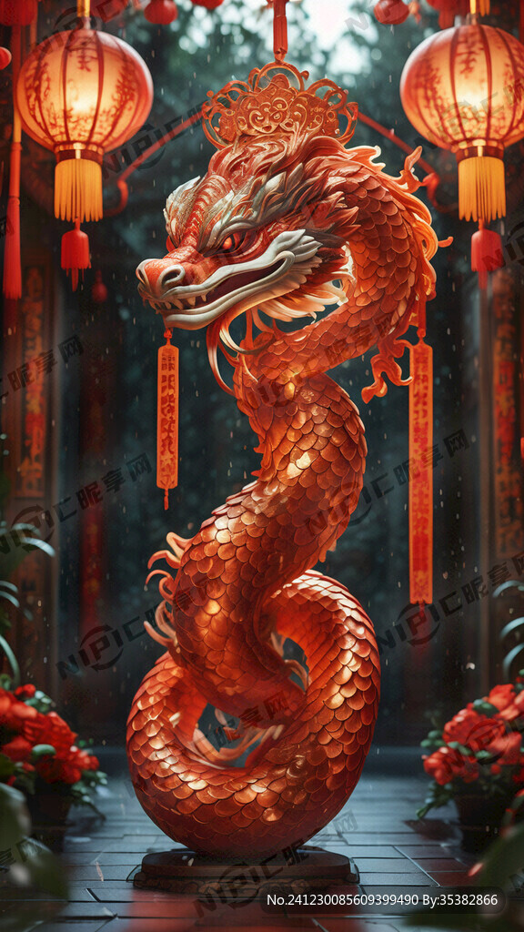 蛇年春节道旗 灯箱 东南亚风