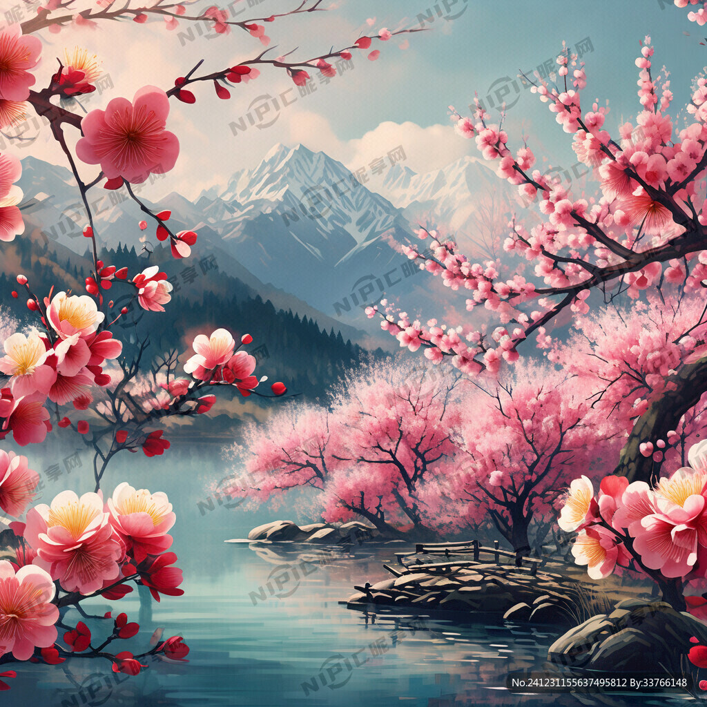 梅花风景图