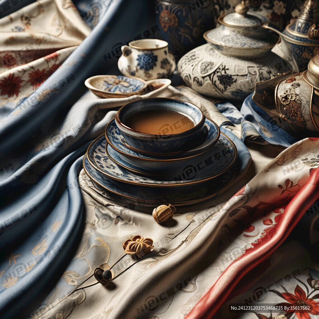 丝绸、茶叶、瓷器